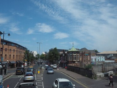 Belfast, İngiltere - Haziran 2018 yaklaşık: Görünüm Belfast şehir