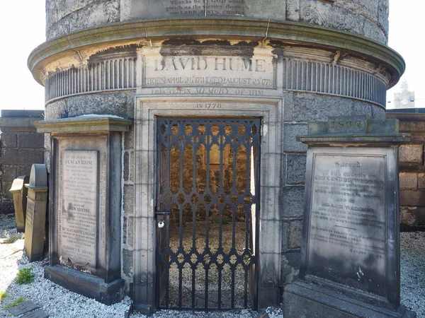 Edinburgh Circa June 2018 Mausoleum Philosopher David Hume Old Calton — Stock Photo, Image
