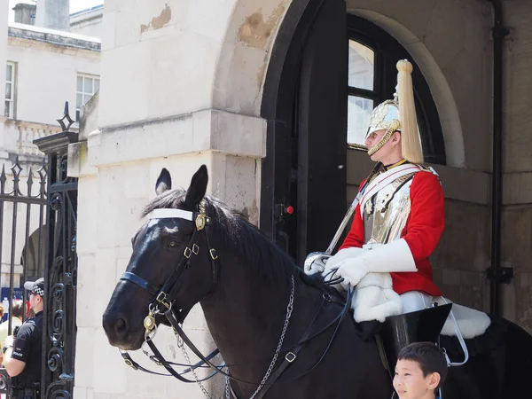 Londra Ngiltere Haziran 2018 Yaklaşık Muhafızlar Atlar — Stok fotoğraf