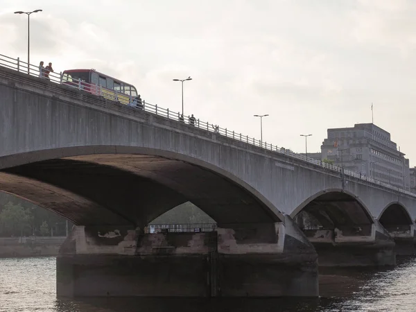 London Verenigd Koninkrijk Omstreeks Juni 2018 Waterloo Brug Rivier Theems — Stockfoto