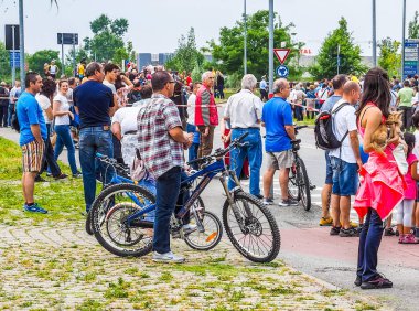 Settimo Torinese, İtalya - Mayıs 2015 yaklaşık: İtalya di İtalya Tur sektörlerine yarış anlam Italia
