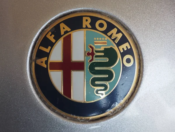 Torino Italia Circa Agosto 2018 Logo Dell Auto Alfa Romeo — Foto Stock