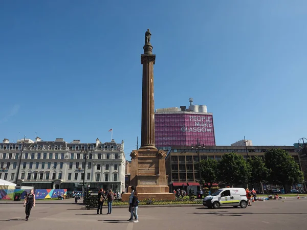 Glasgow Wielka Brytania Około Czerwca 2018 Sir Walter Scott Kolumna — Zdjęcie stockowe