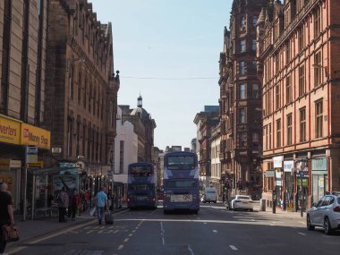 Glasgow, İngiltere - Haziran 2018 yaklaşık: Glasgow city, görünüm