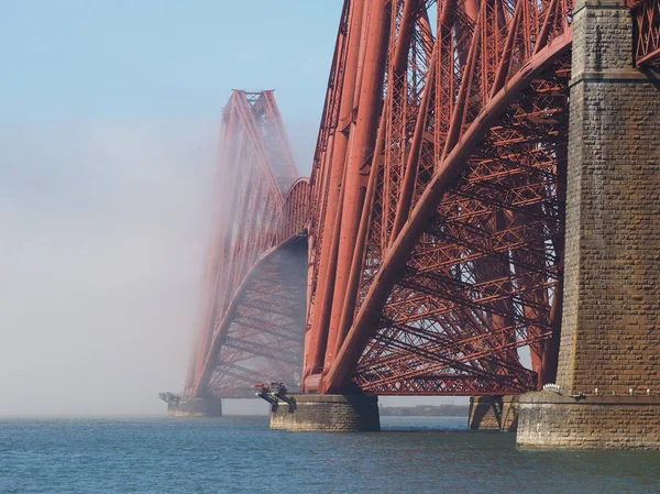 Forth Bridge Wspornikowe Most Kolejowy Przez Firth Dalej Wybudowany 1882 — Zdjęcie stockowe