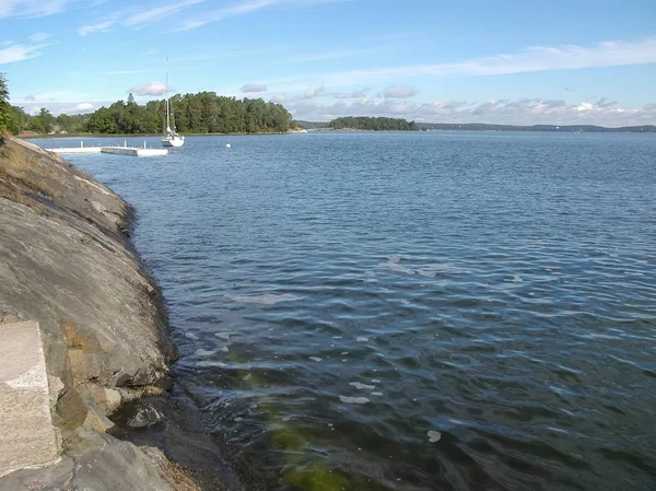 Vista Para Mar Nacka Estocolmo Suécia — Fotografia de Stock
