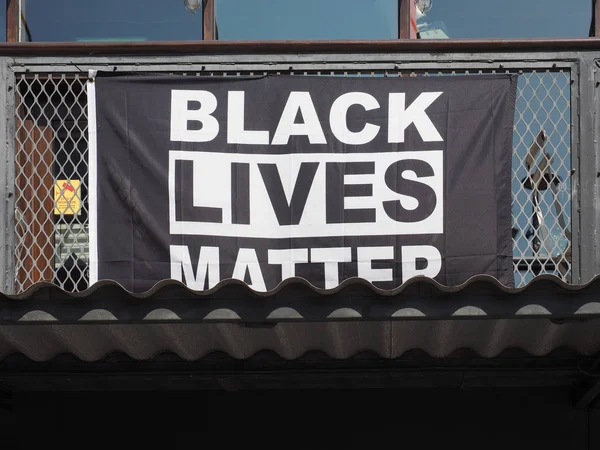 2018年6月 黑生活物质 是一个国际活动家运动起源于非洲裔美国人社区反对暴力和种族主义对黑人的运动 — 图库照片