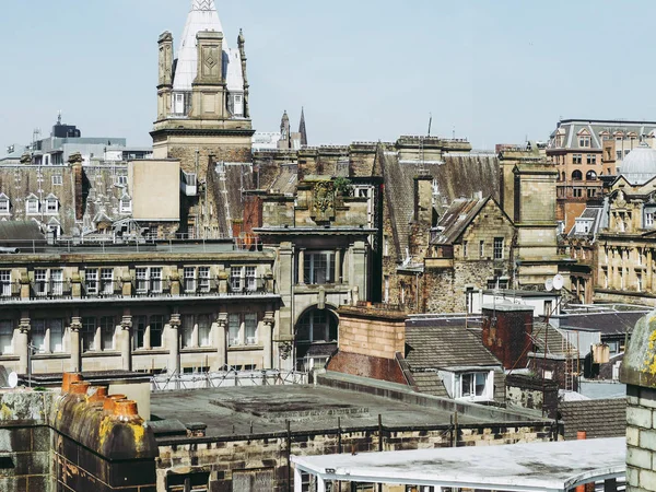 Vista Aérea Cidade Glasgow Reino Unido — Fotografia de Stock