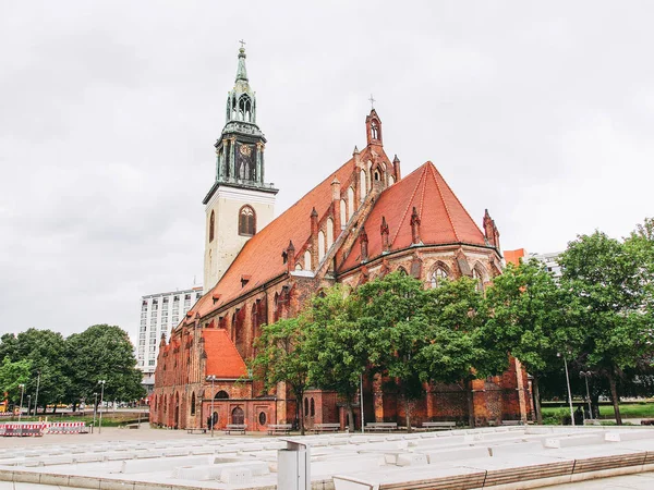 Marienkirche Chiesa Santa Maria Berlino Germania — Foto Stock