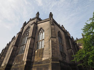 Edinburgh, İngiltere - Haziran 2018 yaklaşık: St Giles Cathedral Kilisesi (aka yüksek Kirk, Edinburgh)