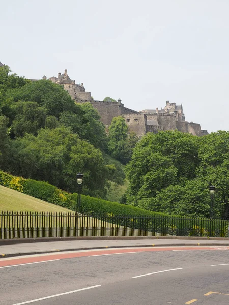 Единбурзький Замок Скелі Замок Единбурзі Великобританія — стокове фото
