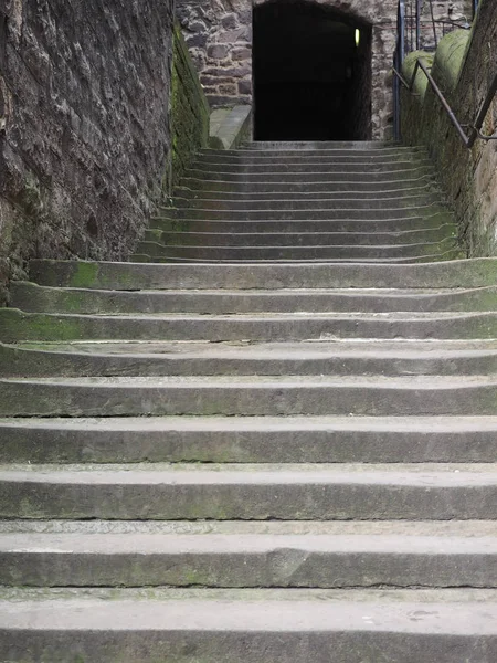 Steile Treppen Die Die Altstadt Mit Der Neustadt Edinburgh Verbinden — Stockfoto