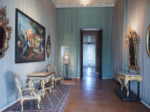 Venaria, İtalya - yaklaşık Ağustos 2018: Reggia di Venaria görünümü içinde'deki Barok Kraliyet Sarayı