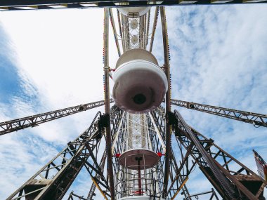 Blackpool, İngiltere - Haziran 2016 yaklaşık: dönme dolap Blackpool Pleasure Beach resort eğlence parkı