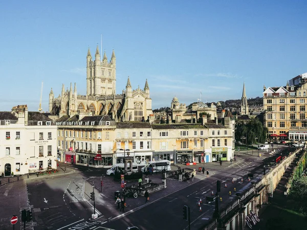 Bath Velká Británie Cca Září 2016 Opatství Kostel Svatého Petra — Stock fotografie