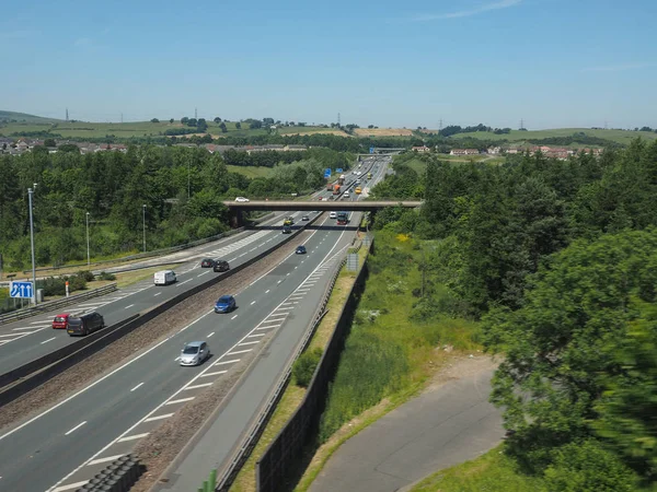 Glasgow Reino Unido Circa Junio 2018 Autopista Que Conecta Glasgow —  Fotos de Stock