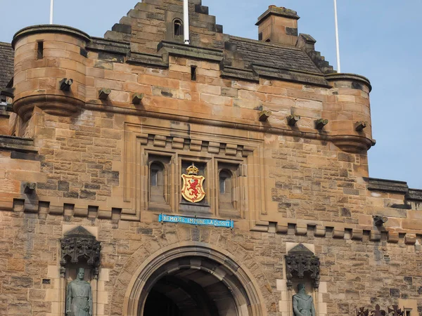 Эдинбургский Замок Скале Касл Эдинбурге Великобритания — стоковое фото