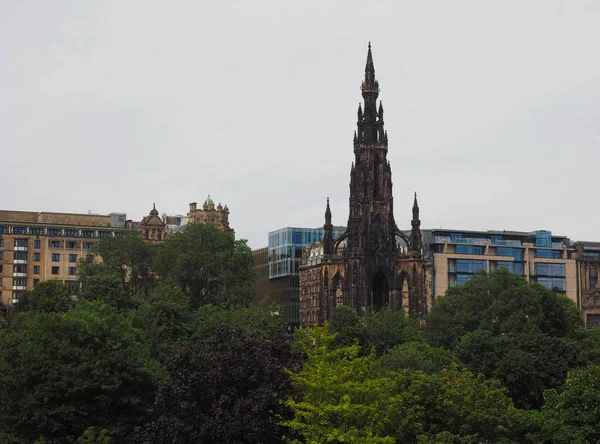 Sir Walter Scott Monumento Edimburgo Reino Unido — Fotografia de Stock