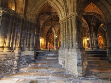 Glasgow, İngiltere - Haziran 2018 yaklaşık: Glasgow Katedrali aka yüksek Kirk veya St Kentigern veya St Mungo