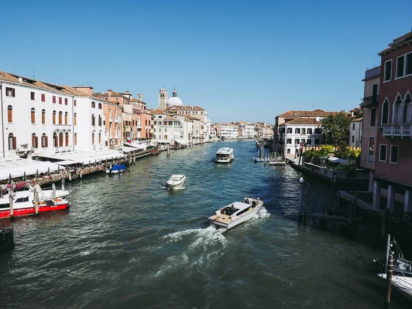 Wencja Włochy Wrzesień 2016 Kanał Grande Oznaczający Kanał Grande — Zdjęcie stockowe