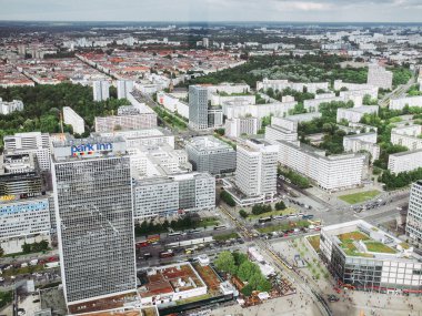 Berlin, Almanya - 08 Nisan 2014: berlin Almanya'nın şehrin havadan kuş bakışı