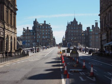 Edinburgh, İngiltere - Haziran 2018 yaklaşık: Kenti