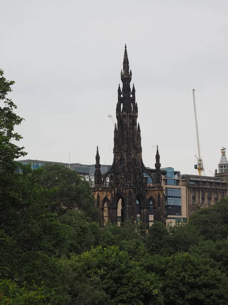Edinburgh Ngiltere Sir Walter Scott Anıt — Stok fotoğraf