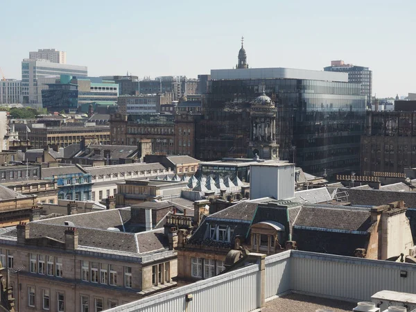 Luftaufnahme Der Stadt Glasgow Großbritannien — Stockfoto