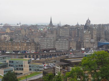 Edinburgh, İngiltere - Haziran 2018 yaklaşık: Kenti