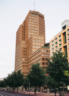 BERLIN, GERMANY - CIRCA JUNE 2016: Kollhoff Tower skyscraper in Potsdamer Platz