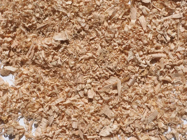 おがくず木材粉塵副産物またはルーティング加工と研磨を削りフライス加工製材などの木工活動の廃棄物から成る木の微粒子 — ストック写真