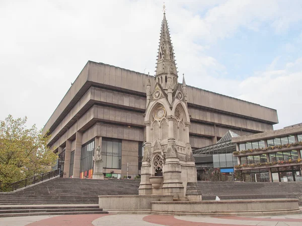 Birmingham Merkez Kütüphanesi Ikonik Brutalist Beton Bina Ngiltere — Stok fotoğraf