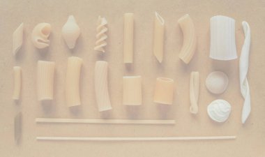 İtalyan makarna penne makarna (maccheroni) Düdük makarna trenette (makarna) orecchiette tortiglioni conchiglie (kabukları) dahil olmak üzere birçok farklı türde, hassas yumuşak sesi arka plan olarak yararlı soluk.