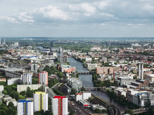 Vista Aeria Ciudad Berlín Alemania —  Fotos de Stock