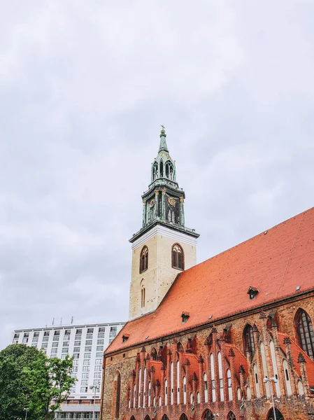 Marienkirche Chiesa Santa Maria Berlino Germania — Foto Stock