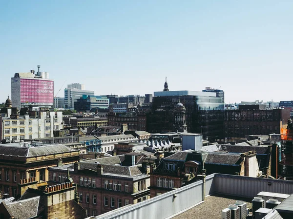 Glasgow Verenigd Koninkrijk Circa Juni 2018 Luchtfoto Uitzicht Stad — Stockfoto
