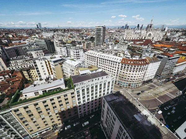 Mailand Italien April 2016 Luftaufnahme Der Skyline Der Stadt — Stockfoto