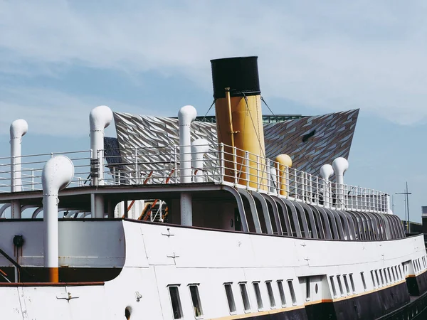 Белфаст Великобритания Circa June 2018 Nomadic Tender Ship White Star — стоковое фото