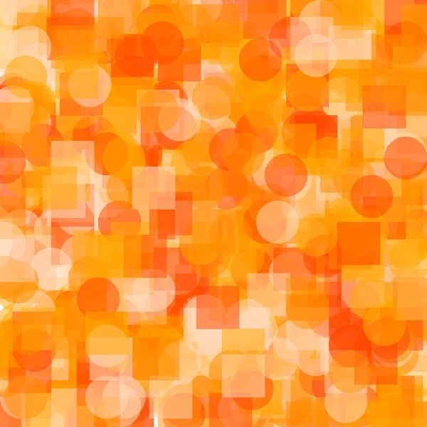Abstract minimalist orange illustration with circles squares useful as a background
