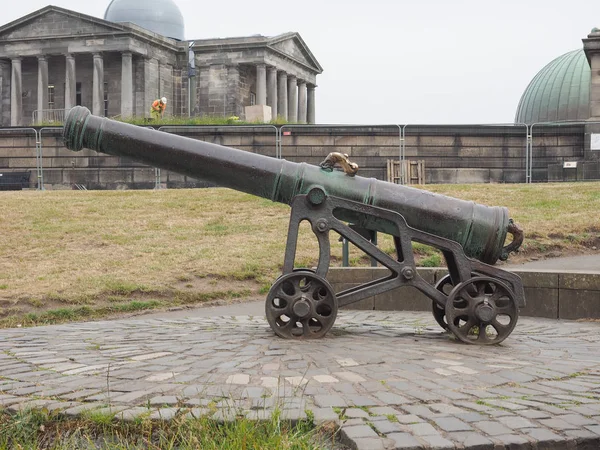 Portekizce Topun Calton Hill Edinburgh Ngiltere — Stok fotoğraf