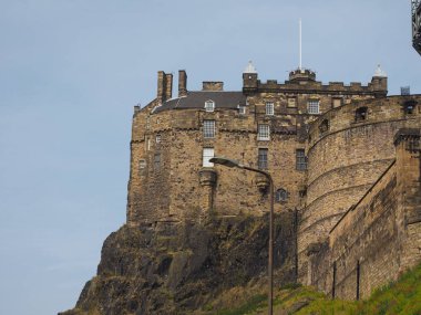 Edinburgh castle Castle Rock'da Edinburgh, İngiltere