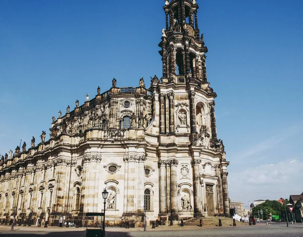 Dresden Deutschland Juni 2014 Dresdener Dreifaltigkeitskathedrale Alias Hofkirche Kathedrale Sanctissimae — Stockfoto