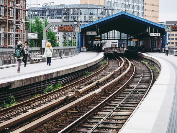 Hamburg Duitsland Circa Mei 2017 Bahn Train Rapid Transitosysteem — Stockfoto