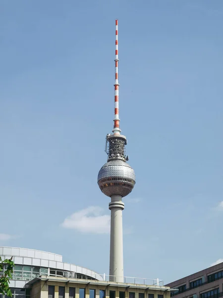Fersehturm Τηλεόραση Τηλεοπτικός Πύργος Στο Βερολίνο Γερμανία — Φωτογραφία Αρχείου