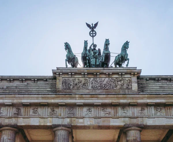 Brandenburger Tor Brandenburg Gate Híres Mérföldkő Berlinben Németország — Stock Fotó