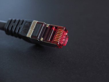 Lan yerel alan ağı ethernet bağlantısı için Rj45 fiş
