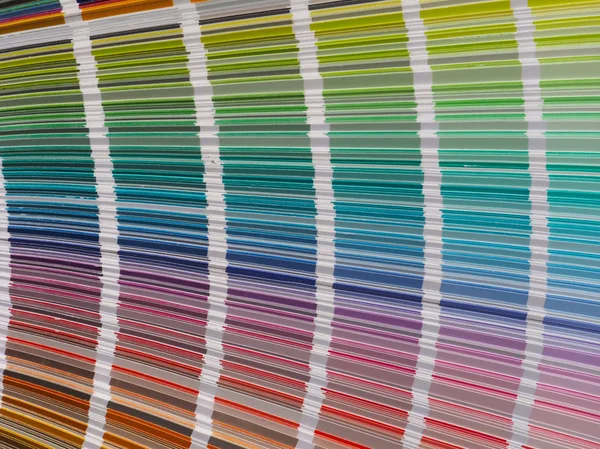 Διαθέτει Σύστημα Χρωμάτων Πολλά Δείγματα Χρώματος Συμπεριλαμβανομένων Των Αποχρώσεων Του — Φωτογραφία Αρχείου