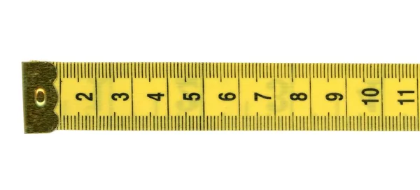 用于剪裁的测量带挠性尺带 计量系统 — 图库照片
