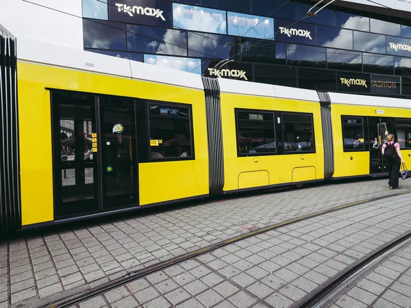 Berlin Tyskland Circa Juni 2016 Tramway Kollektivtrafiken Alexanderplatz — Stockfoto