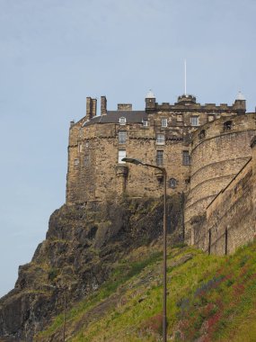 Edinburgh castle Castle Rock'da Edinburgh, İngiltere